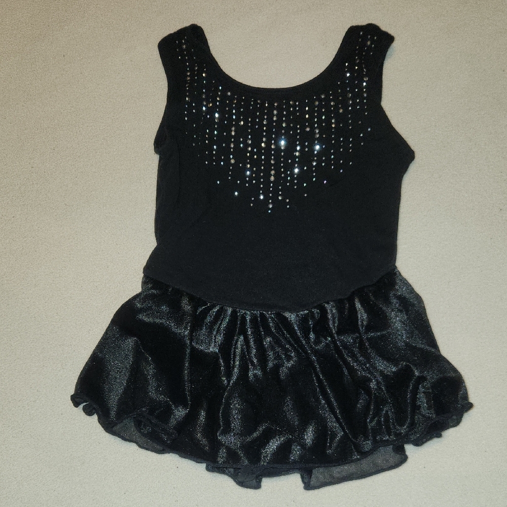 More Than Magic Black Sparkle Kids Leotard